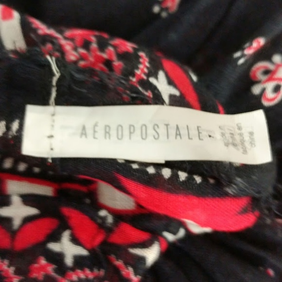 Aeropostale Black Red White Infinity Scarf - Picture 4 of 6
